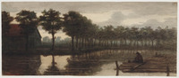 TvB T 260
<br/>
Singel met visser (Singel bij Muiderpoort te Amsterdam bij avond)
<br/>
<em>Artz, David Adolph Constant (1837 - 1890)</em>